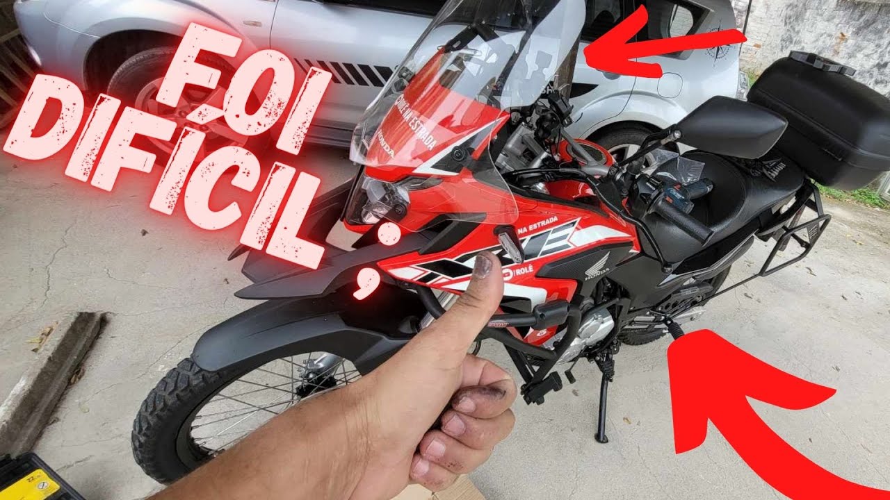 INSTALEI A BOLHA E O SUPORTE DE GPS NA XRE 300 RALLY