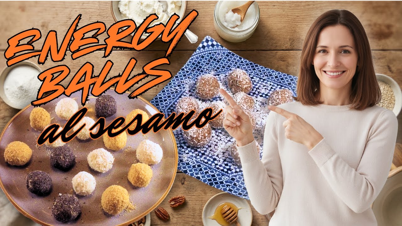 Palline al sesamo lo snack integratore quotidiano(senza cottura)