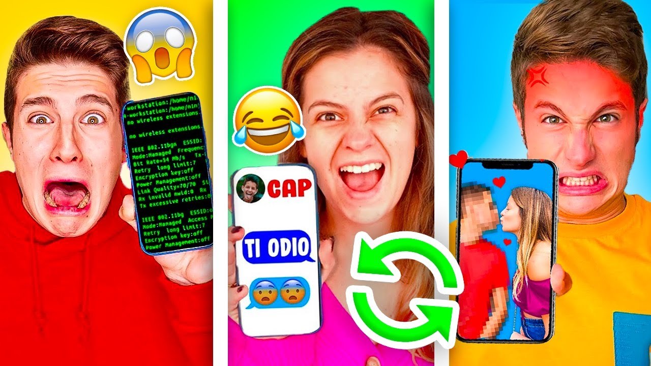 3 STORIE DI NINNA E MATTI CHE SI SCAMBIANO IL TELEFONO PER 24 ORE!! *Addio IPHONE*