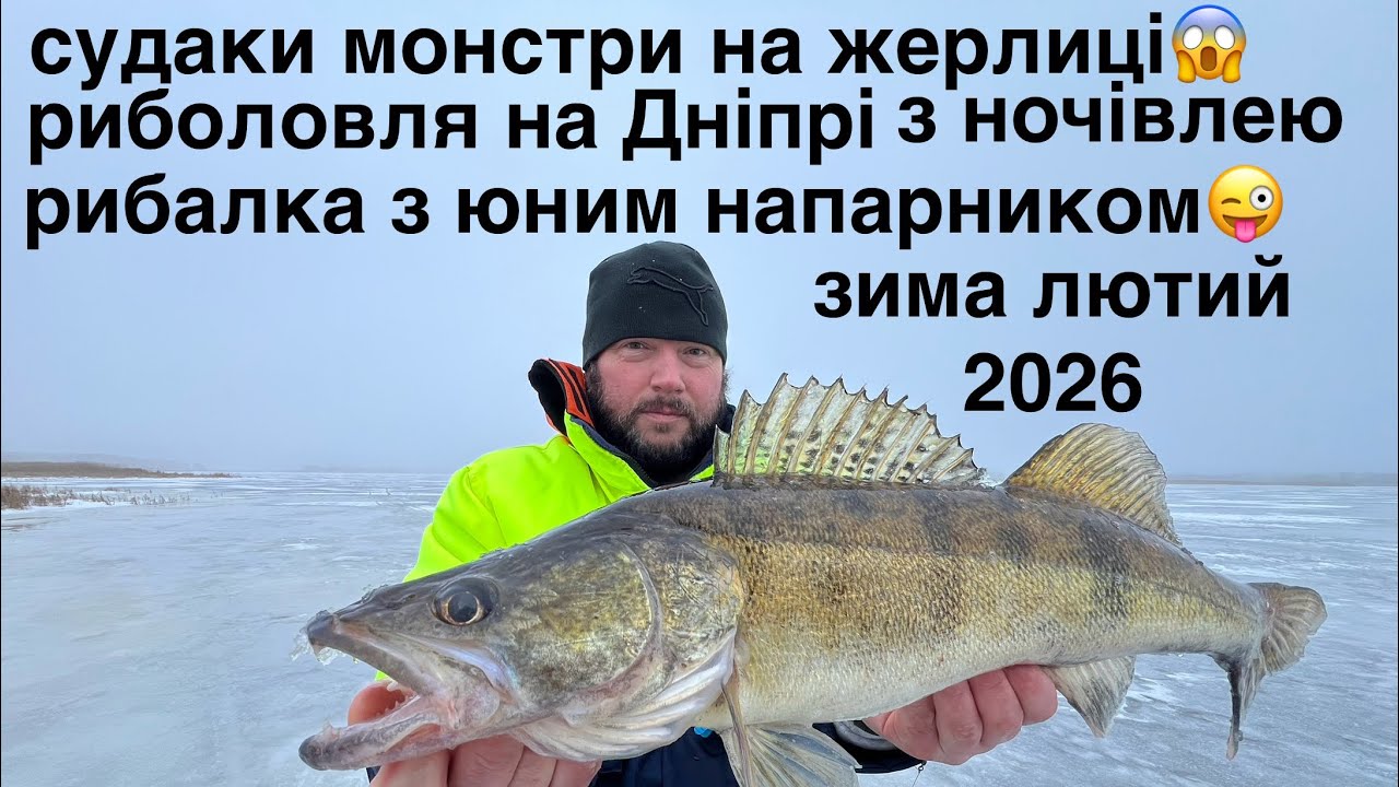 Поїхав з напарником на щуку а клювали трофейні судаки на жерлиці😱 рибалка з ночівлею на Дніпрі 2026.