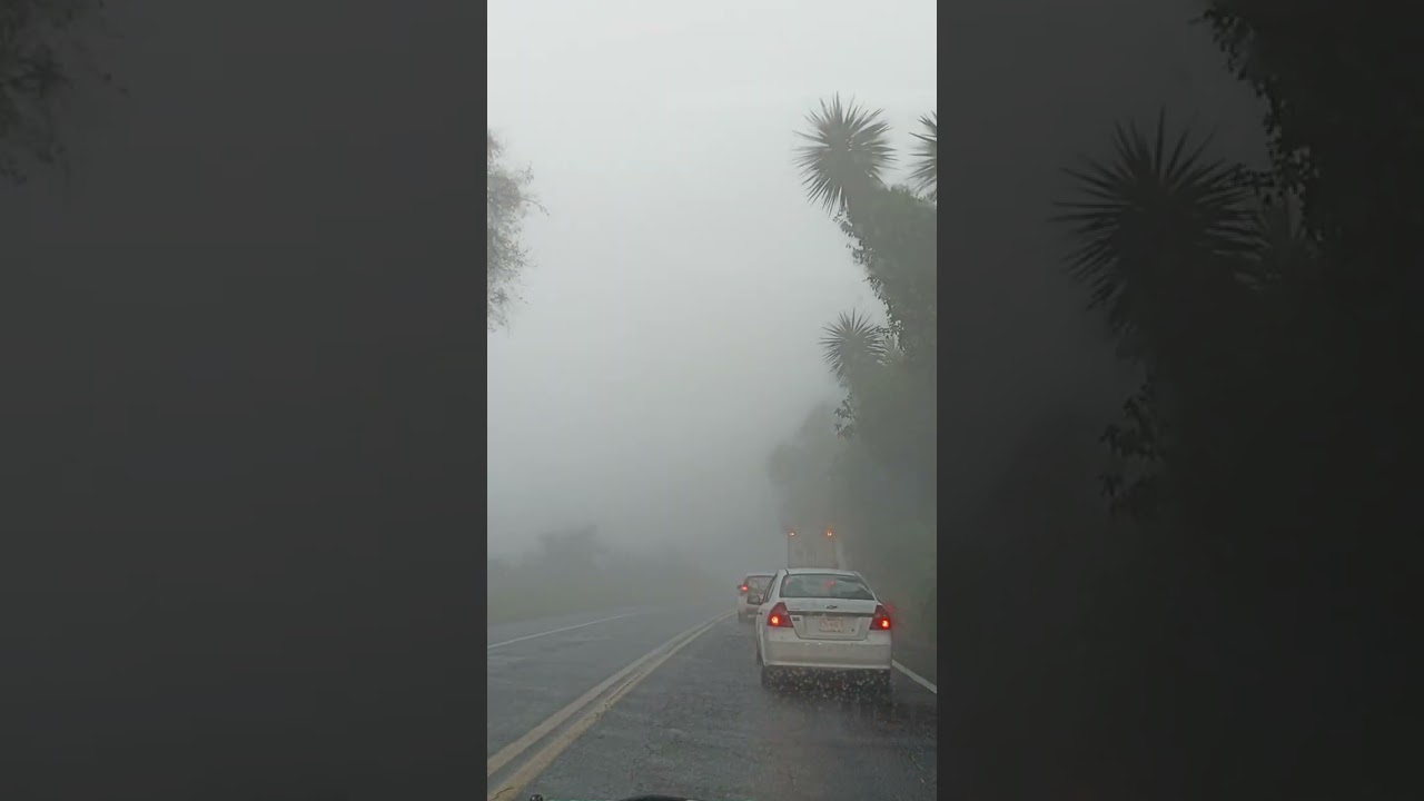 Otro día más subien de Xalapa a vigas con mucho tráfico pesado y neblina.