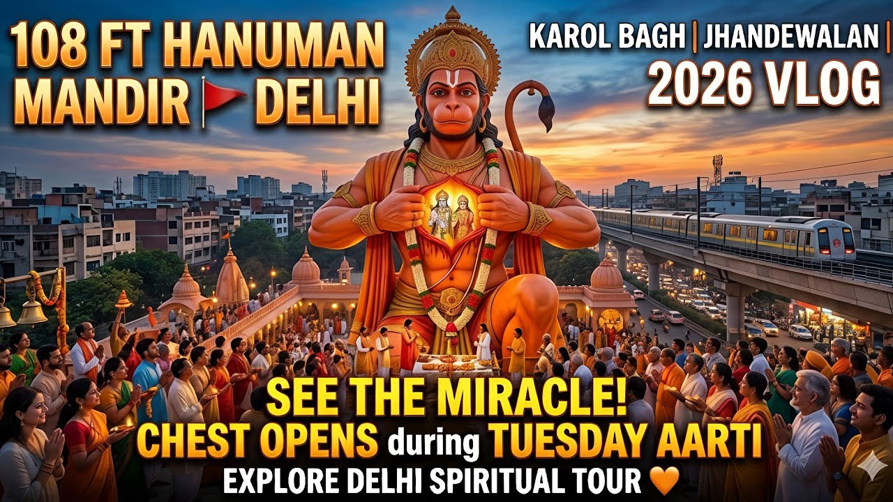 How to visit Jhandewalan Mandir & Karol Bagh Hanuman Temple | Metro Route & Timings