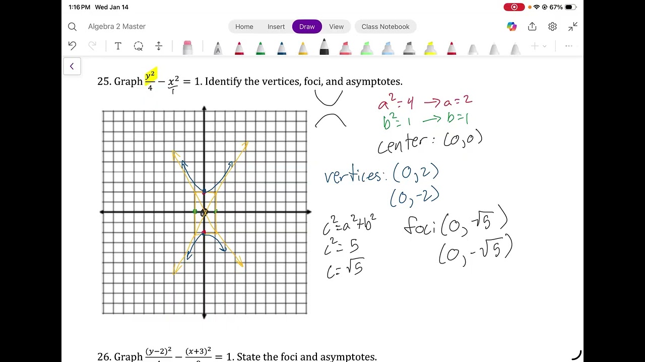 Chapter 10   Graphing a Hyperbola Example 2