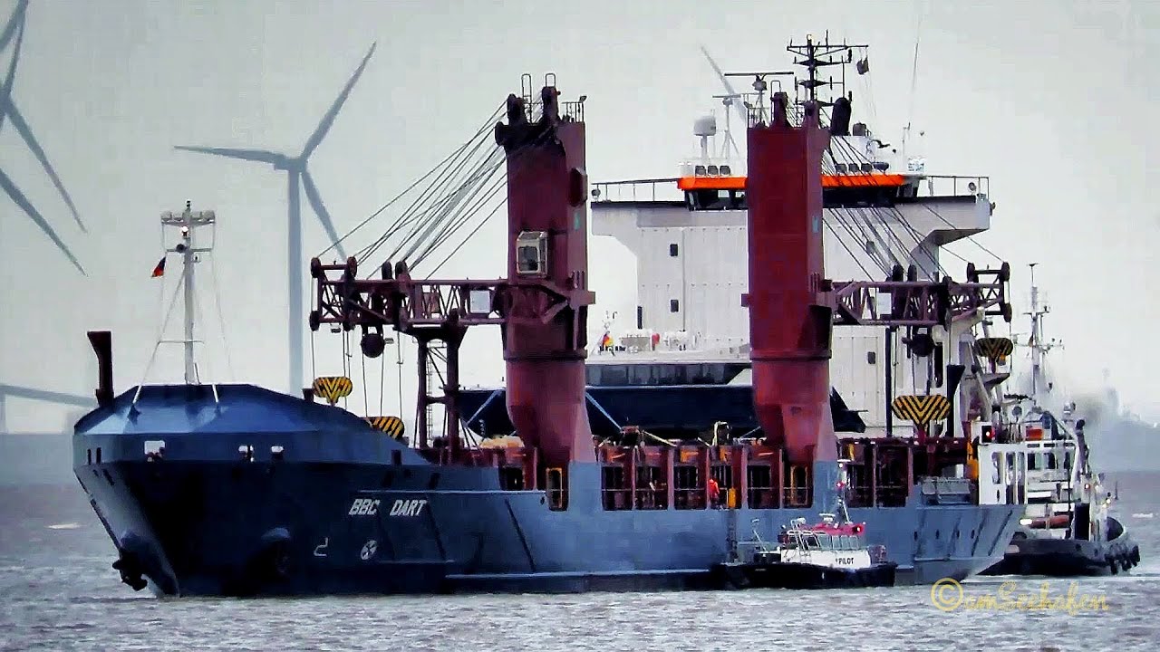 Lotse & Schlepper für BBC DART pilot & tug for cargo seaship inbound Emden V2DE6 IMO 9360207