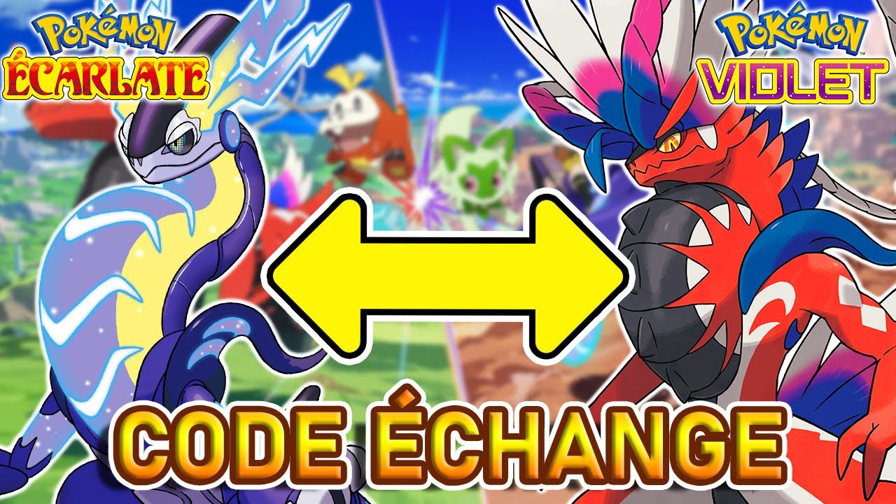 LES CODE ÉCHANGE EXCLUSIF | Pokémon Violet et Ecarlate