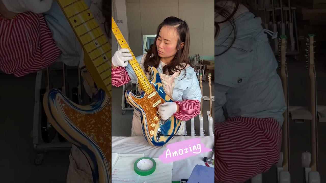 Surprising！Even the regular staff at the guitar factory is this amazing at playing the guitar!