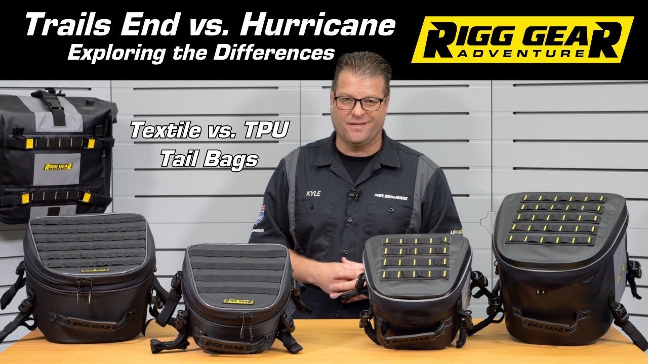 Nelson Rigg Trails End Textile Tail Bags vs. Hurricane TPU Tail Bags | What are the Differences?