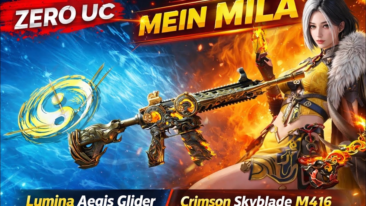 ZERO UC MEIN NEW M416 😱 | Credit Opening Me Mila Crimson Skyblade #BGMI #M416 #CreditOpening#NewM416