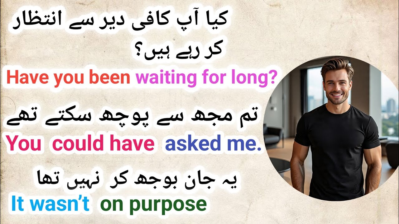 Spoken English sentences for beginners with Urdu translation l English sentences for daily use l