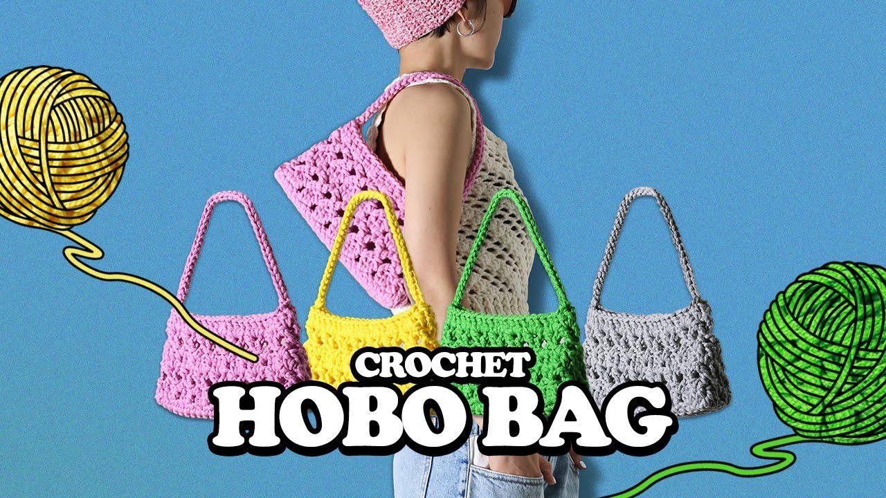 아가테 호보백 뜨기 / Crochet Hobo Bag Tutorial