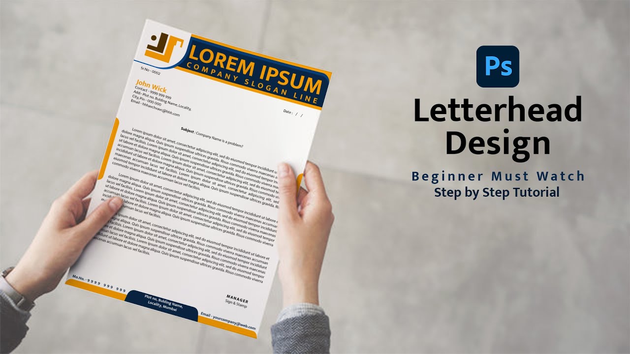 How to Design a Letterhead in Adobe Photoshop