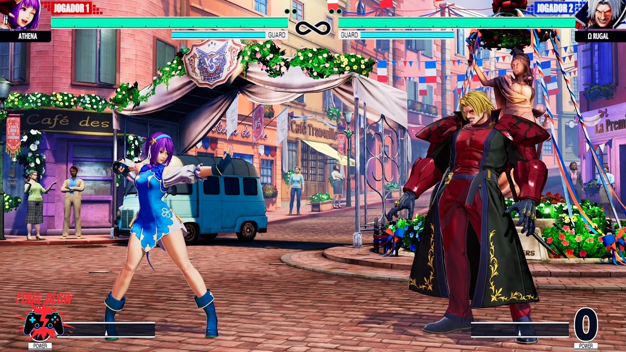 ATHENA vs RUGAL - KOF XV Gameplay (HARDEST AI)
