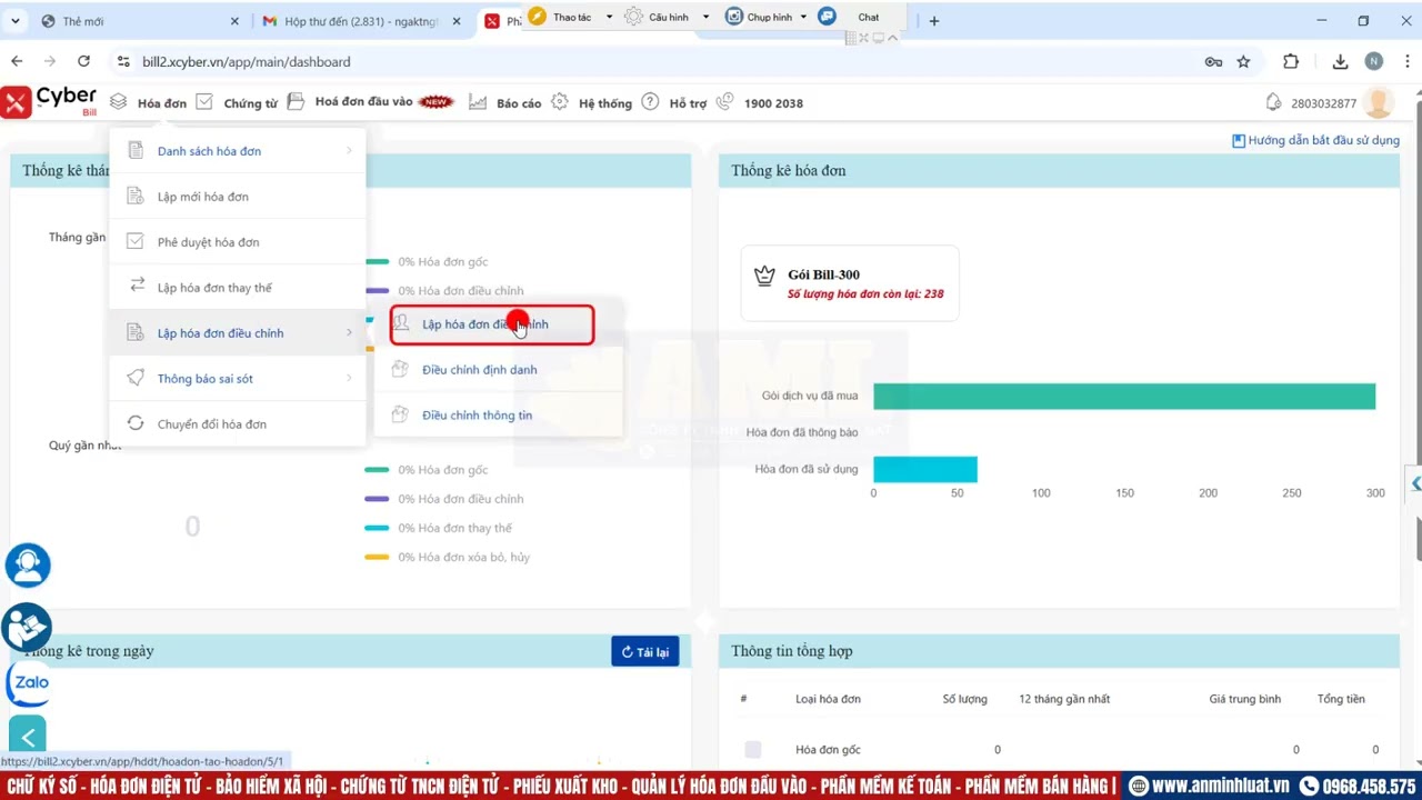 [#CyberBill] Hướng dẫn ĐIỀU CHỈNH HÓA ĐƠN năm 2025 bị SAI SÓT | Phần mềm hóa đơn điện tử CYBERBILL