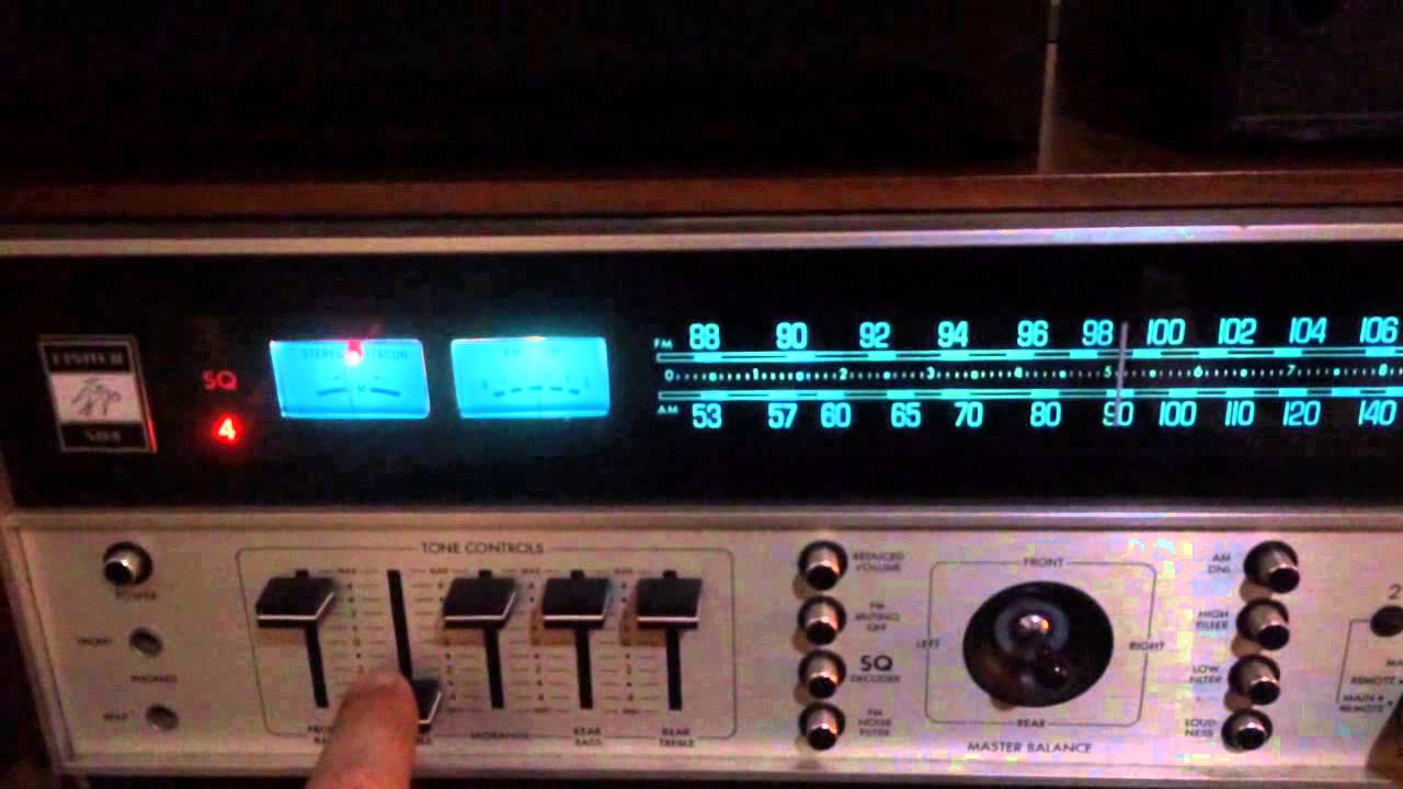 fisher 504 quadraphonic receiver for sale video