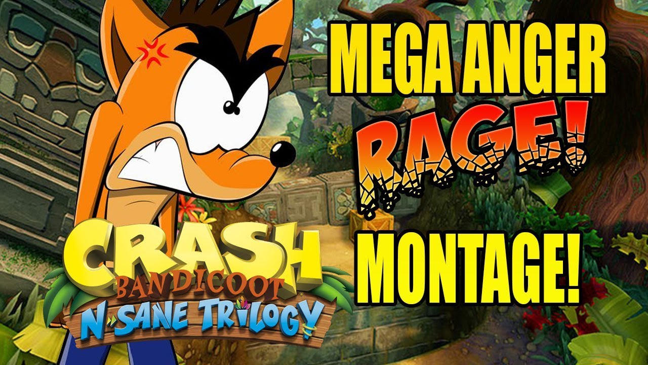 НАСТОЯЩИЙ СОЛЕНЫЙ ГНЕВ! Монтаж ярости Crash Bandicoot N Sane Trilogy!