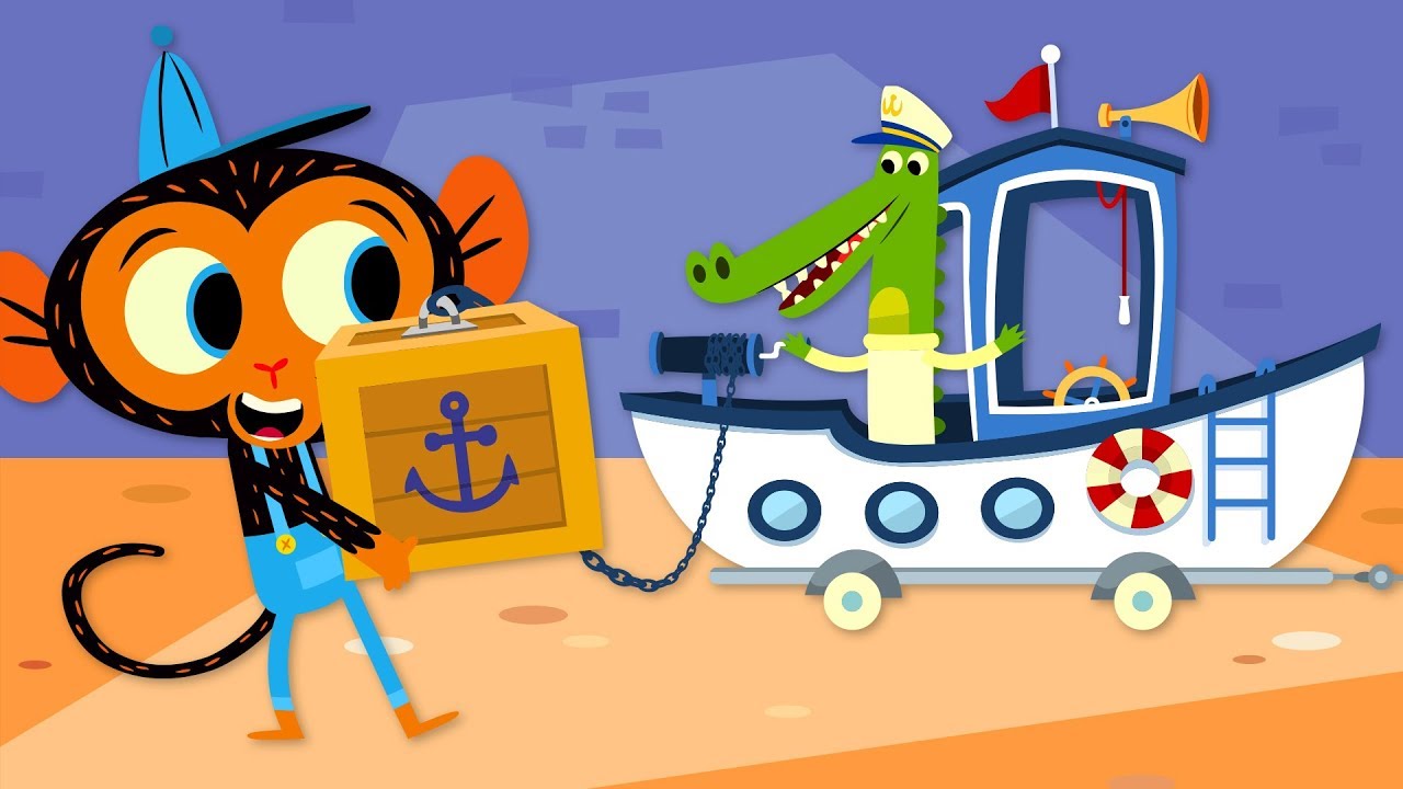 Mr. Monkey Repairs A Big Boat | Mr. Monkey, Monkey Mechanic