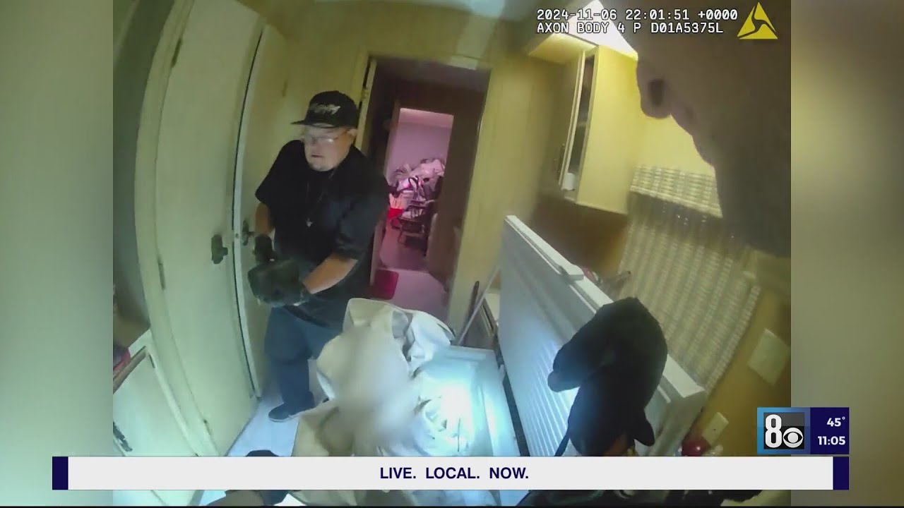 Video shows Las Vegas police finding woman's body in freezer