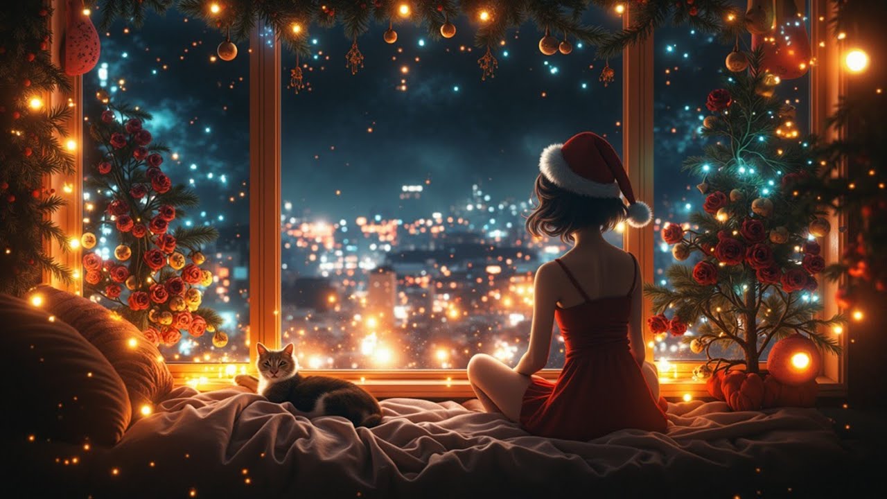 Cozy Lofi Beats for Study & Chill ~ Рождественская атмосфера