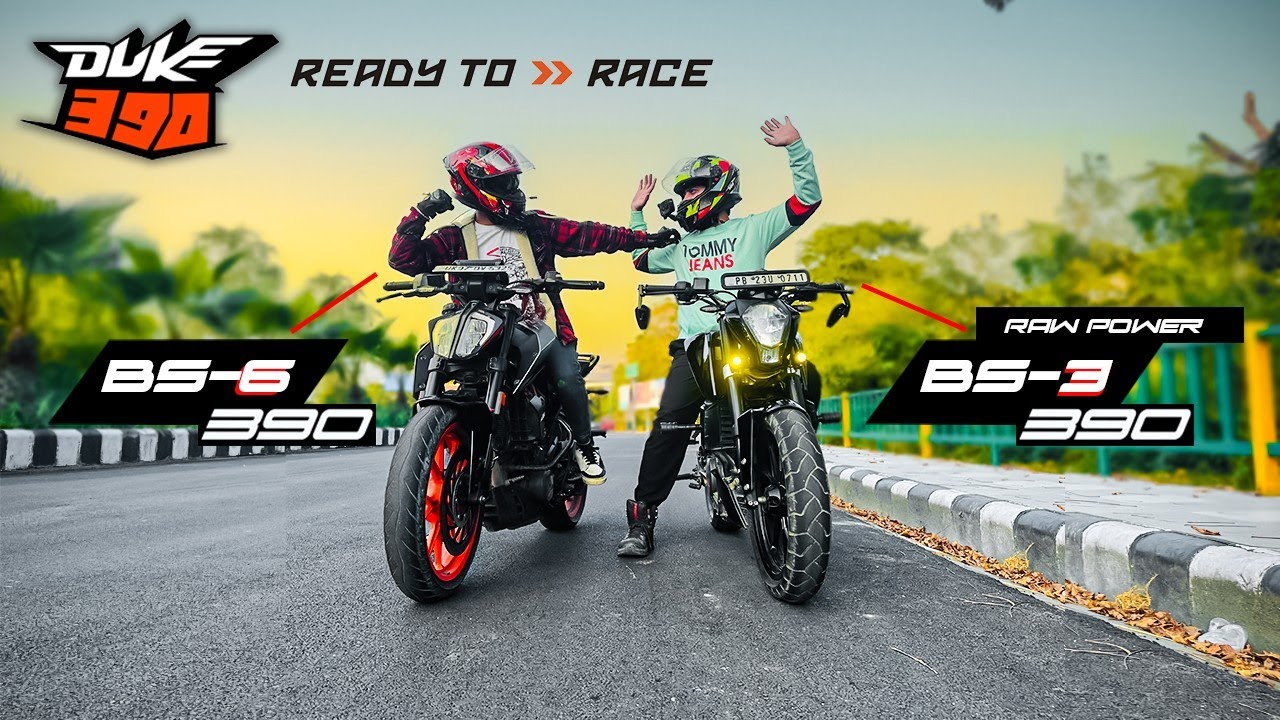 Duke 390 bs6 vs Duke 390 bs3🔥 |Drag Race|Top end |#ktm #duke390 #dragrace #viral #trending #ktmindia
