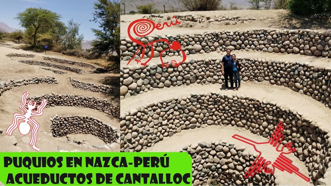 Acueductos de Cantalloc: Agua en el desierto de Nazca, Perú.