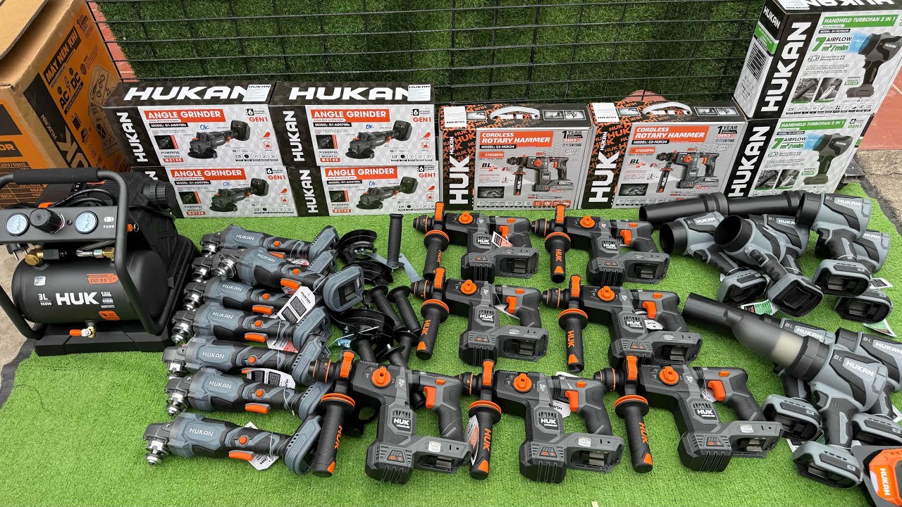 Hukan Về Hàng Giá Tốt Đầu Xuân , Máy Nén Khí Pin,Máy Bê tông,Máy Hút Thổi Bụi #hukan #tools #xuhuong