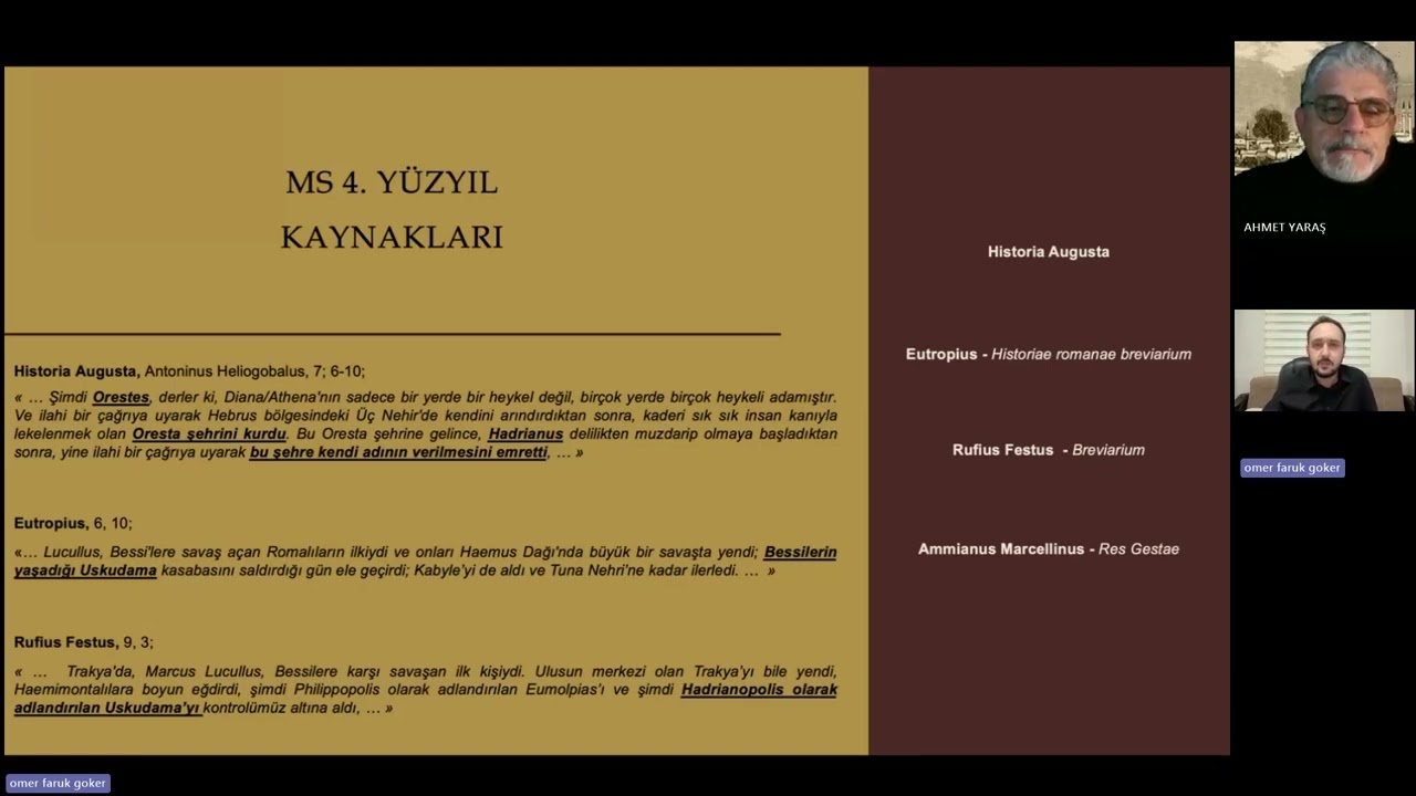 TRAKYA'DA ARKEOLOJİ 42 ESKİÇAĞ'DA EDİRNE (HADRİANOPOLİS VE SİKKELERİ) ÖMER FARUK GÖKER
