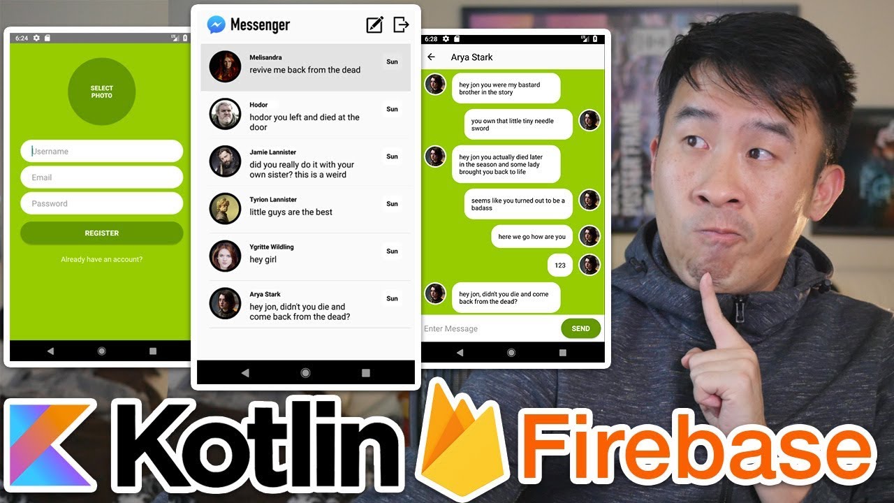Kotlin Firebase Messenger 01: Brand New Series - Creating Register and Login UI