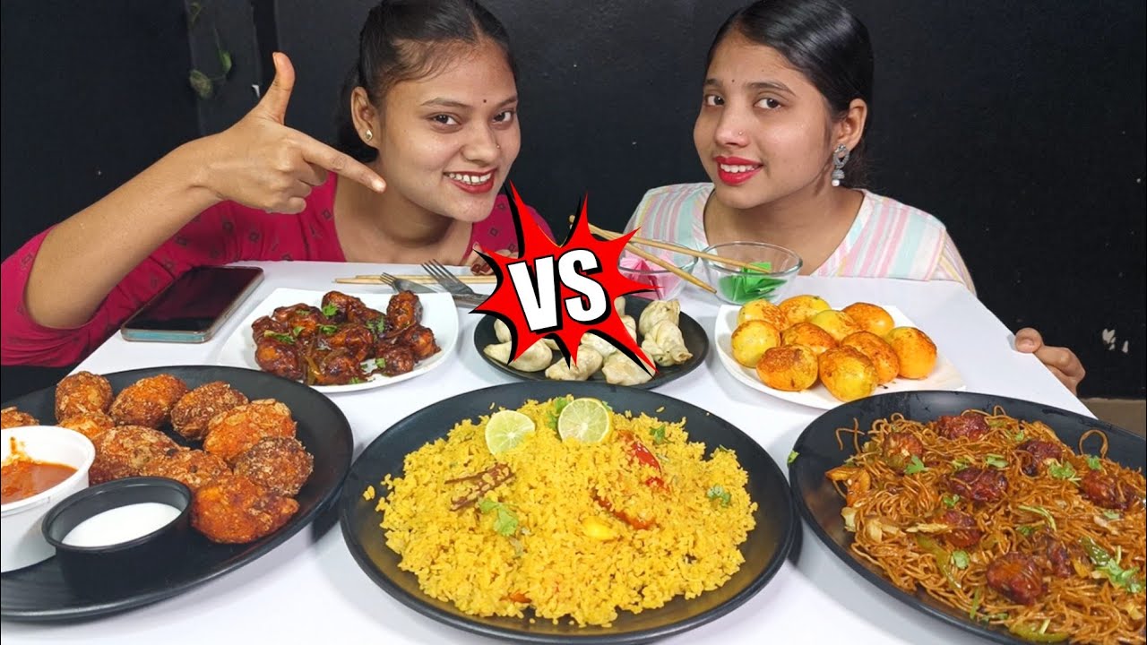 Spoon Vs Fork Vs Chopsticks Food Challenge | Golgappa, Momos, Masala Egg, Rice, Chowmein Challenge