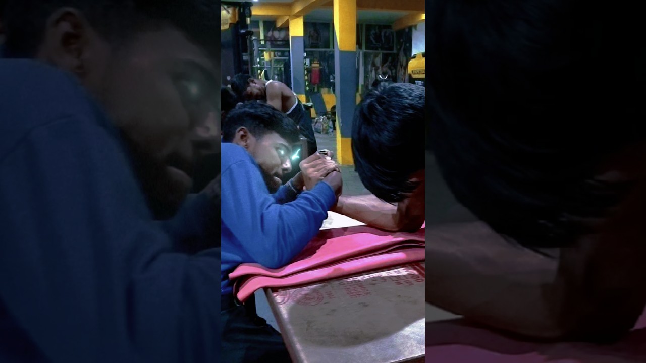Increase your hook power in arm wrestling:Me vs my friend match in gym 😱|| 