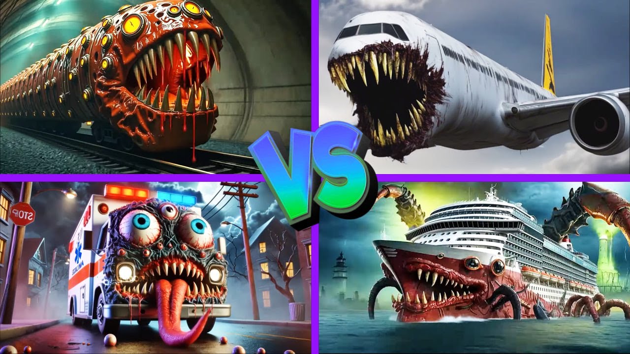 Infected Sea🆚Train Eater🆚Infected Sky🆚Ambulance Eater - Tiles Hop EDM Rush 🎶