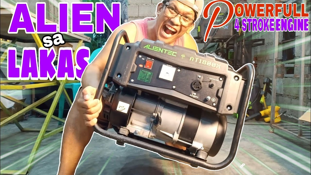 MAGUGULAT KA SA LAKAS NI ALIENTEC AT1800X GENERATOR SET || GASOLINE ENGINE 4 STROKE GENERATOR