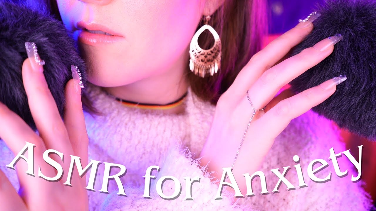 ASMR Autogenic Technique AUF DEUTSCH for Anxiety Relief (Fluffy Mic Scratching, Whispering, Rain) 💤