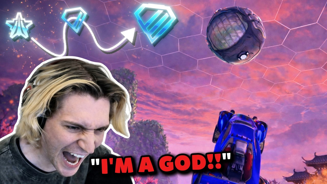 xQc is ACTUALLY IMPROVING in Rocket League!