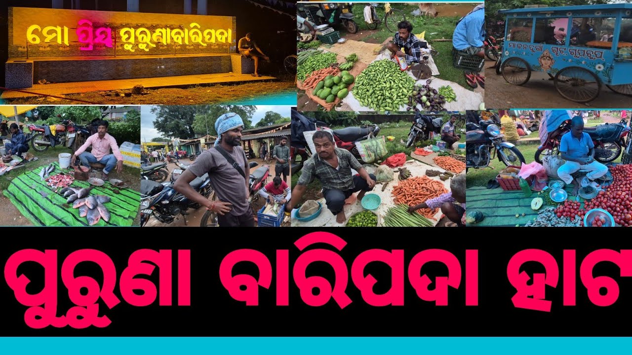 ପୁରୁଣା ବାରିପଦା ହାଟ I PURUNA BARIPADA HATA @ Local market 