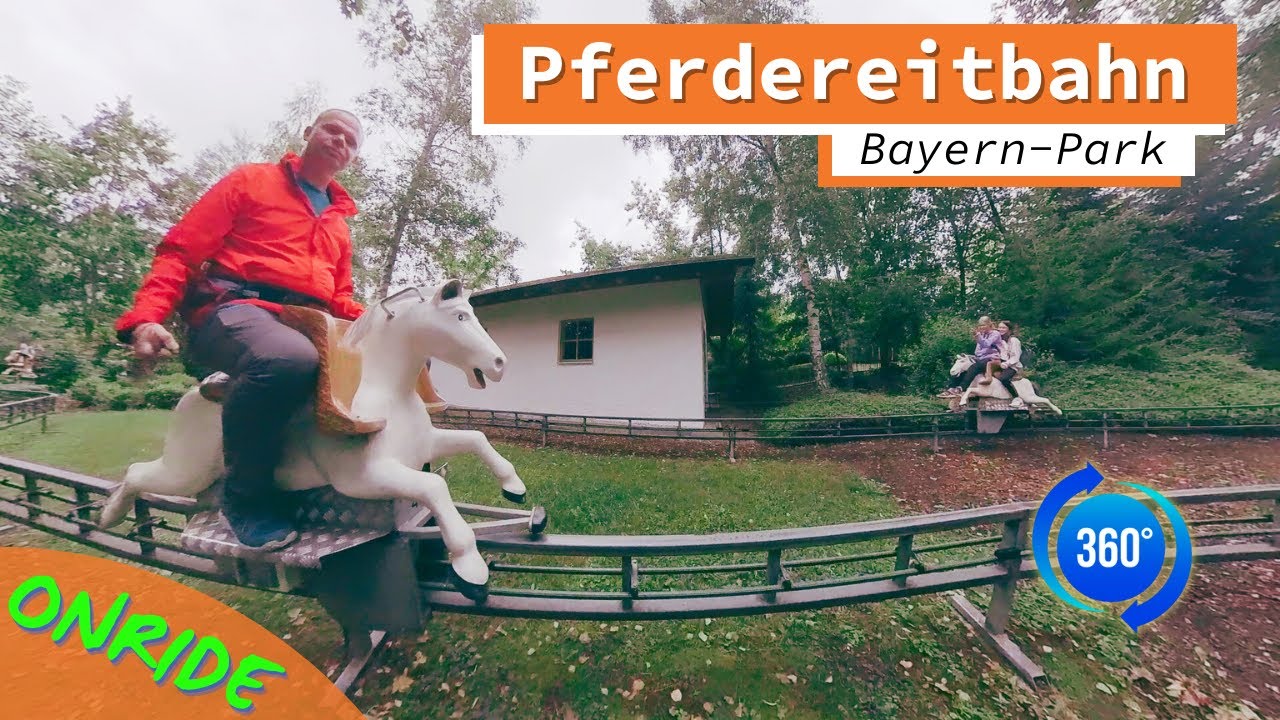 VR 360: Pferdereitbahn 🏇 Bayern-Park | Onride POV