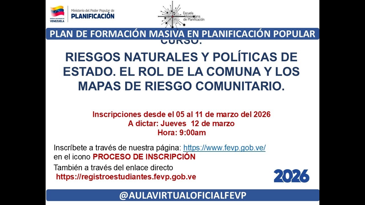 RIESGOS NATURALES Y POLÍTICAS DE ESTADO. EL ROL DE LA COMUNA Y LOS MAPAS DE RIESGO COMUNITARIO.