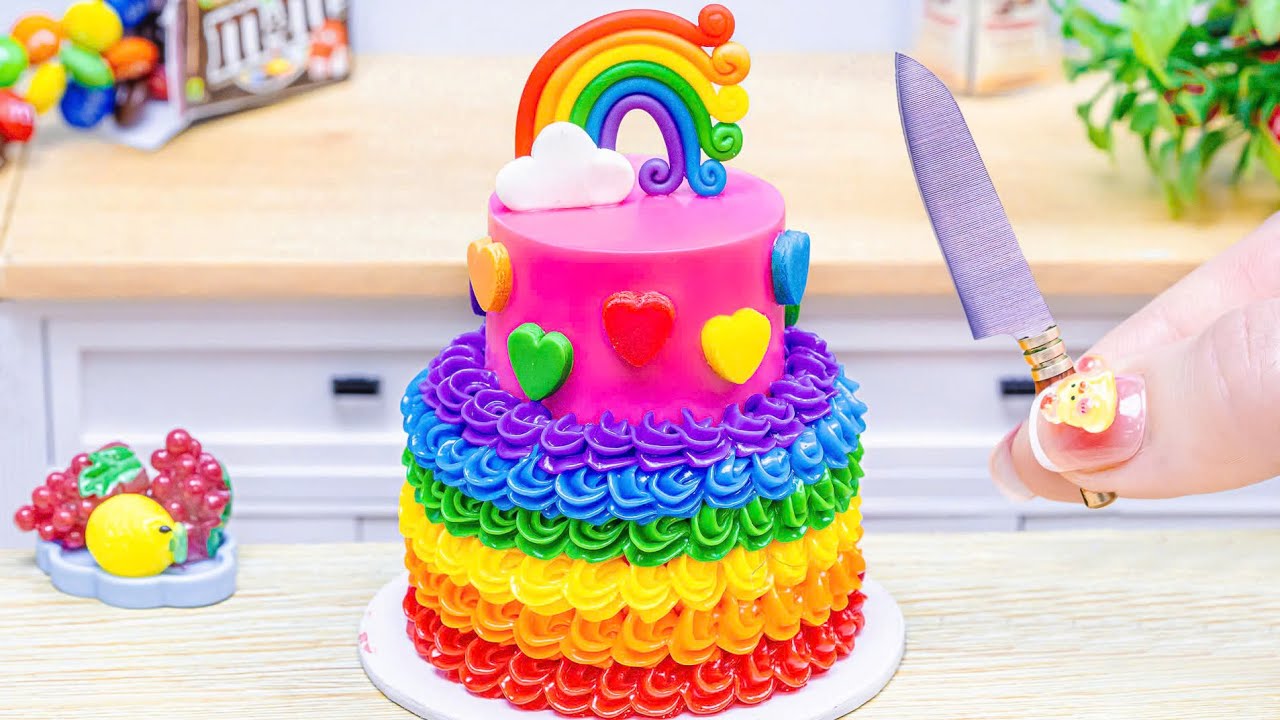 Best Miniature Chocolate Cake Decorating Ideas🔥Amazing Rainbow Cake Dessert🔥By Baking Yummy