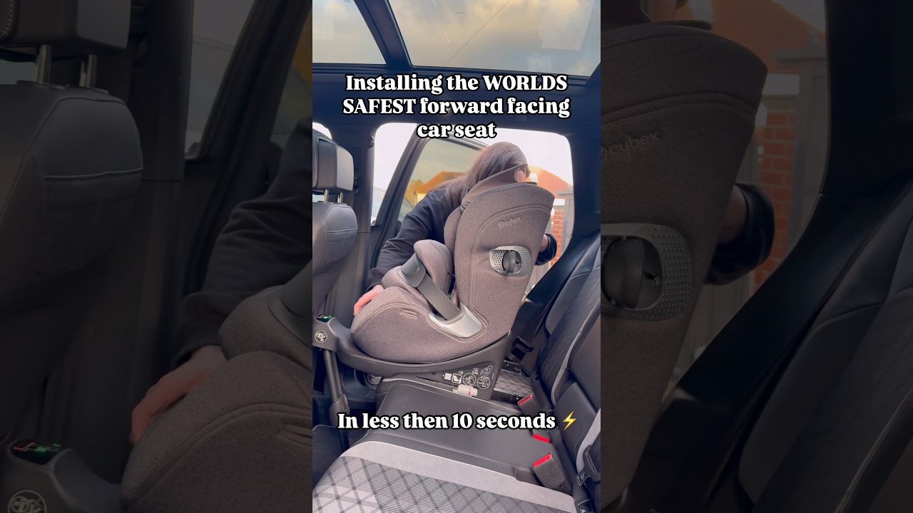 CYBEX ANORIST2 installing the worlds safest forward facing car seat in less than 10 seconds⚡️#shorts