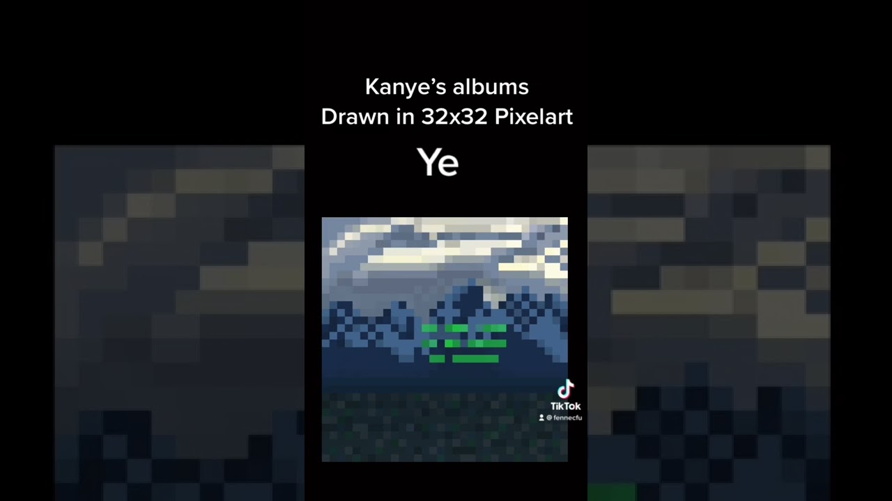 Kanye West Pixel art #kanye #pixelart