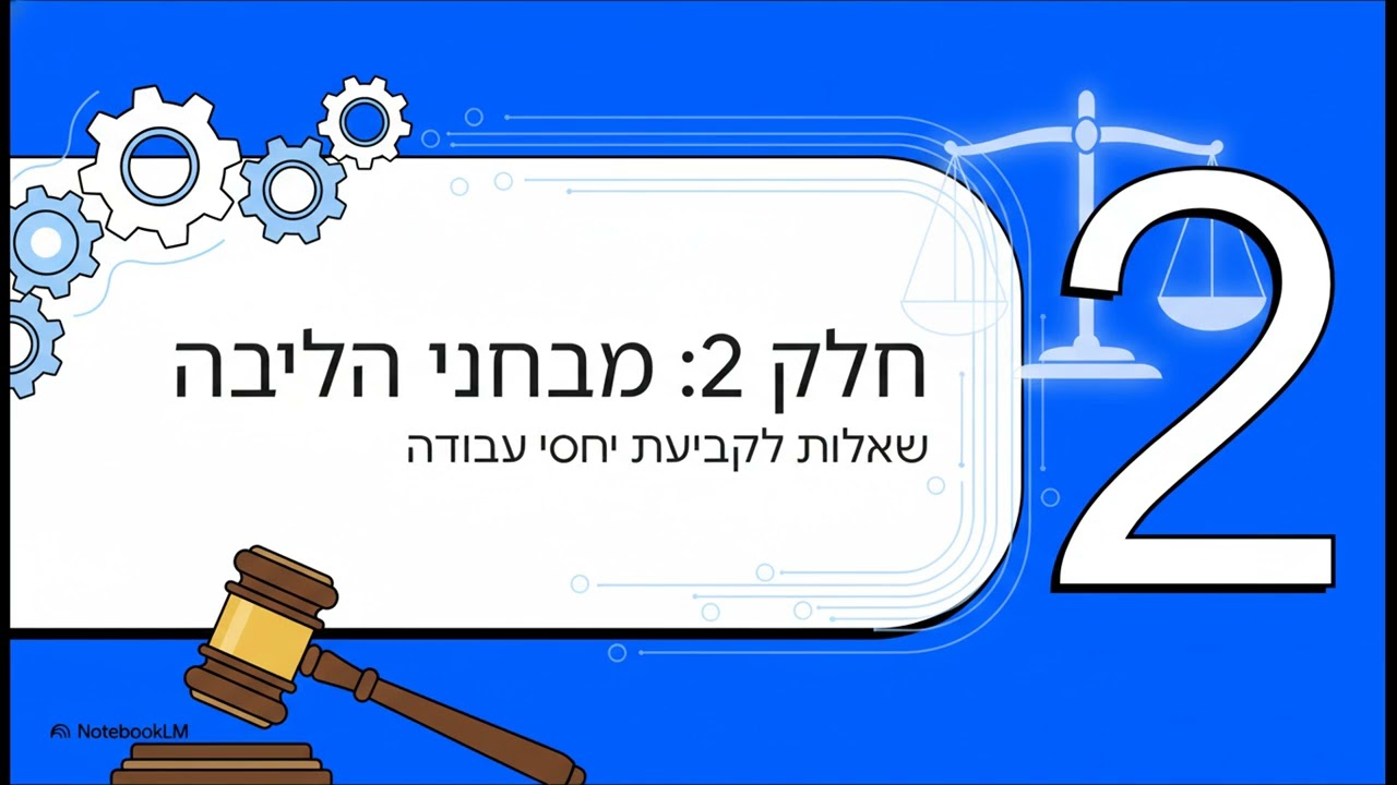 דיני עבודה - צ'ק ליסט לקראת המבחן