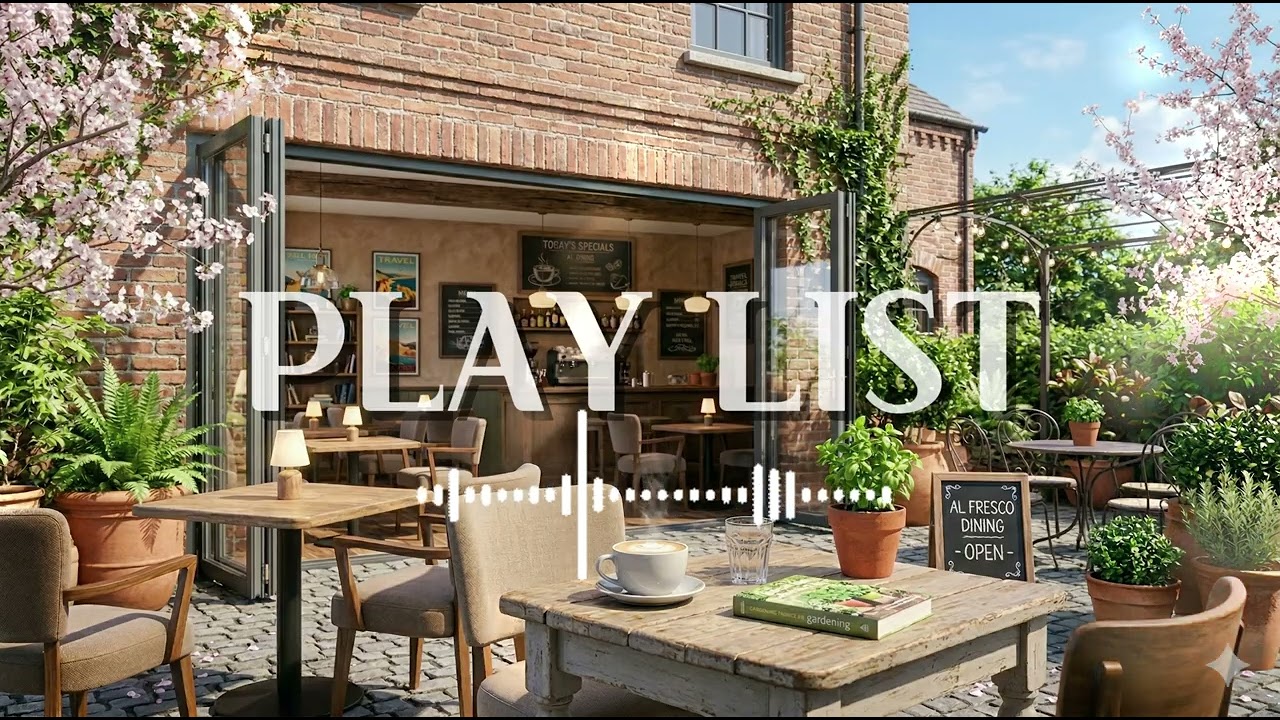 [Playlist] 벚꽃 감성 힐링 카페음악플레이리스트 🌸 Breezy Acoustic Jazz Pop | 1-Hour Chill Cafe Music