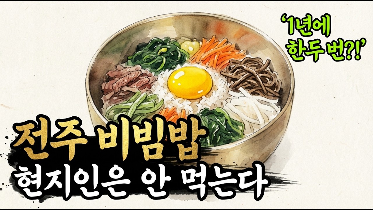 전주 사람들은 비빔밥을 잘 안 먹습니다 | 관광객만 모르는 진짜 전주 비빔밥의 비밀