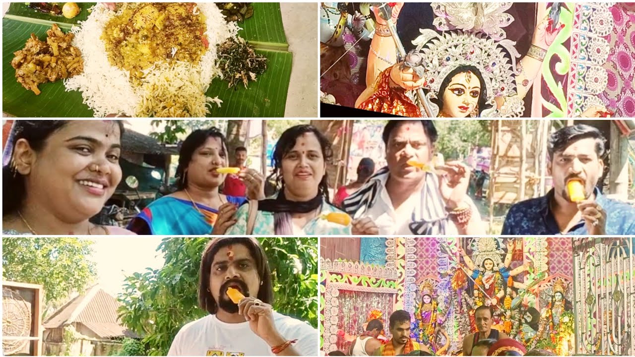 ସମସ୍ତେ ମିଳମିଶି ମା ଙ୍କ ପାଖରେ ଦର୍ଶନ କରି, ଅରୁଆ ଡାଲମା, ଆଇସ୍ କ୍ରିମ ଖାଇଲୁ