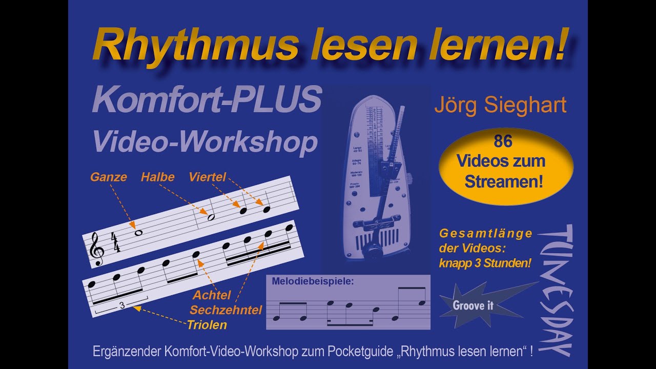 Rhythmus lesen lernen - Videokurs zum Rhythmusheft