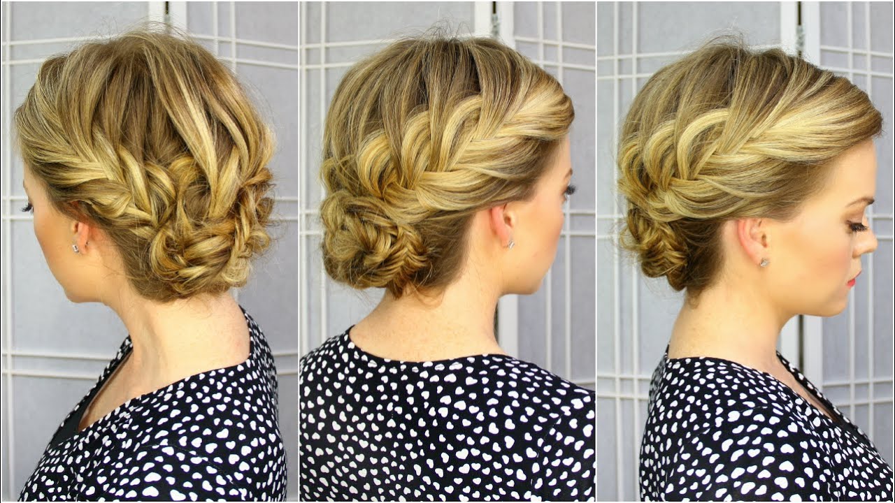Fishtail French Braid Updo