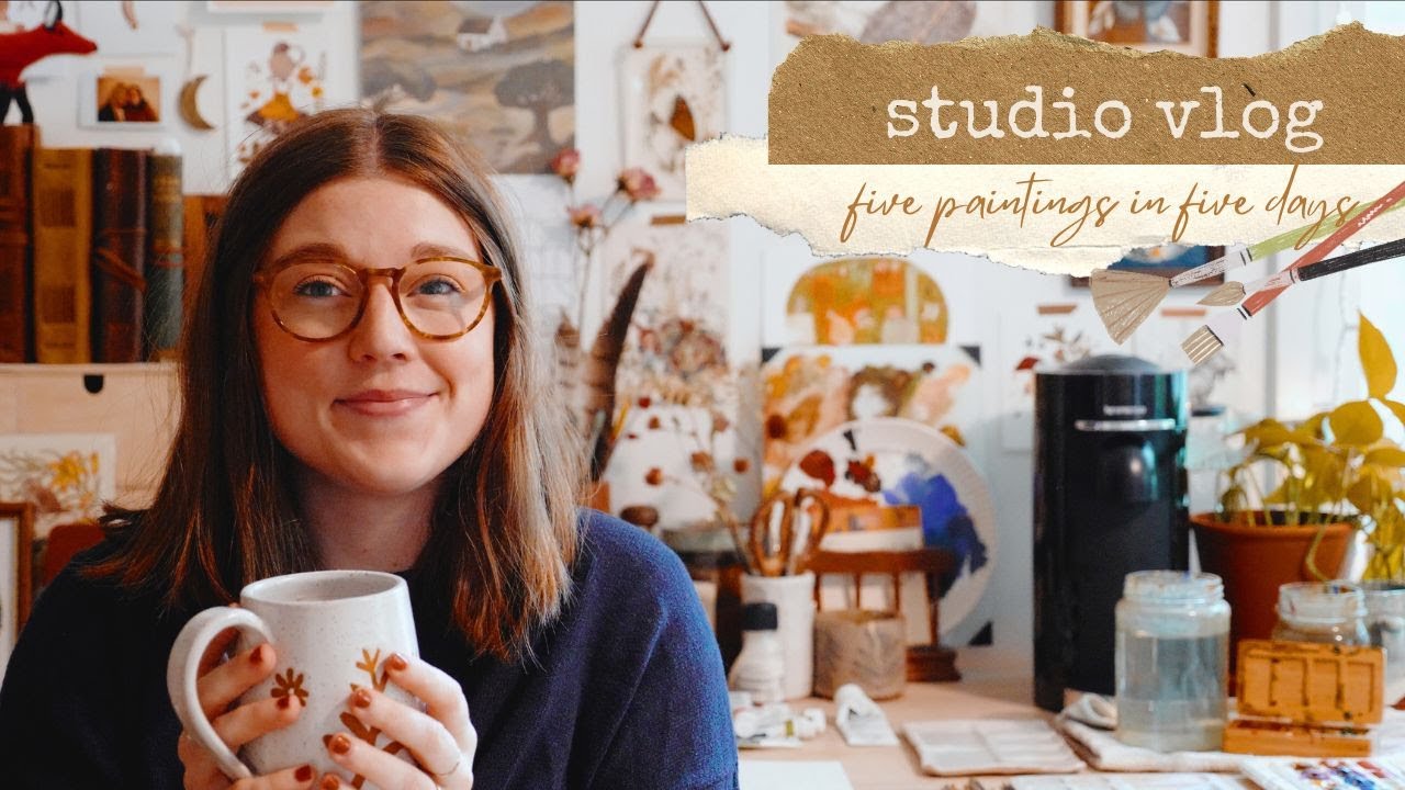 Studio Vlog #40 - A Cozy Week Creating Five Paintings in Five Days