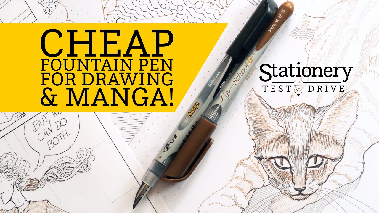 Tachikawa School G Pen For Manga Inking & Lettering | Fountain Pen Review - Stationery Test Drive