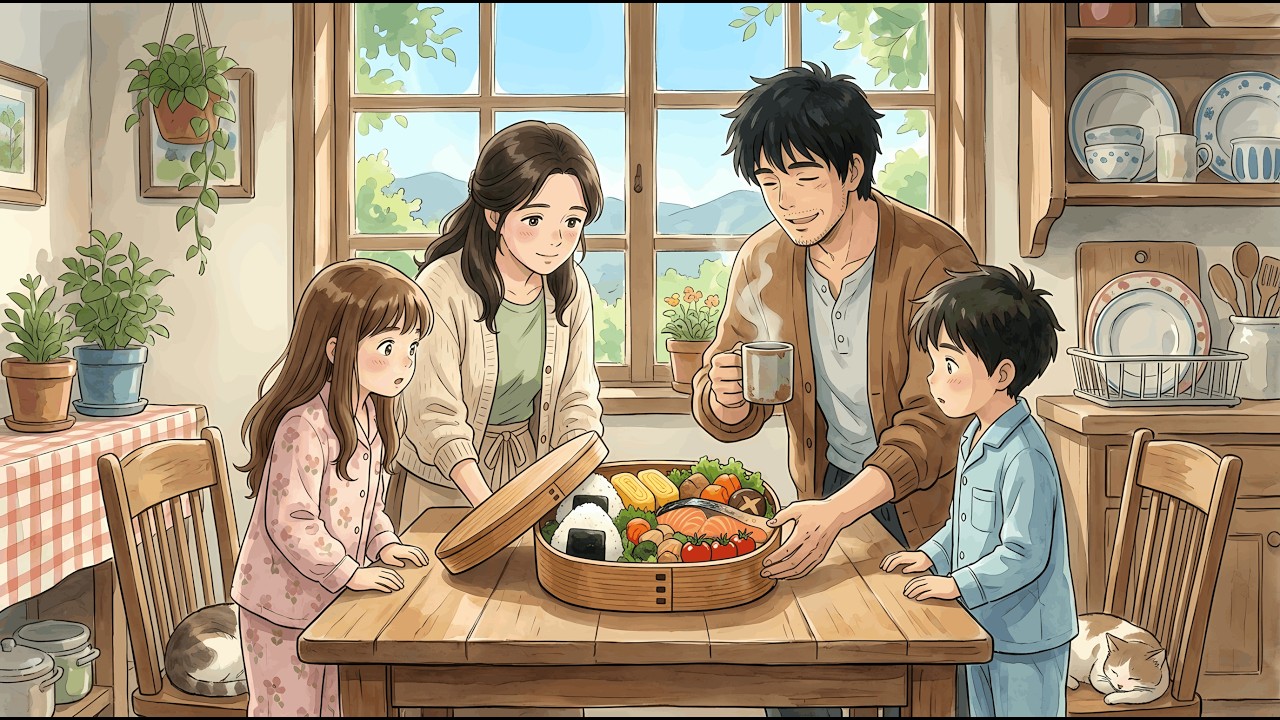 Lunchbox for a Cloudy Day ☁️ A Small Act of Love | Cozy Ghibli Tales