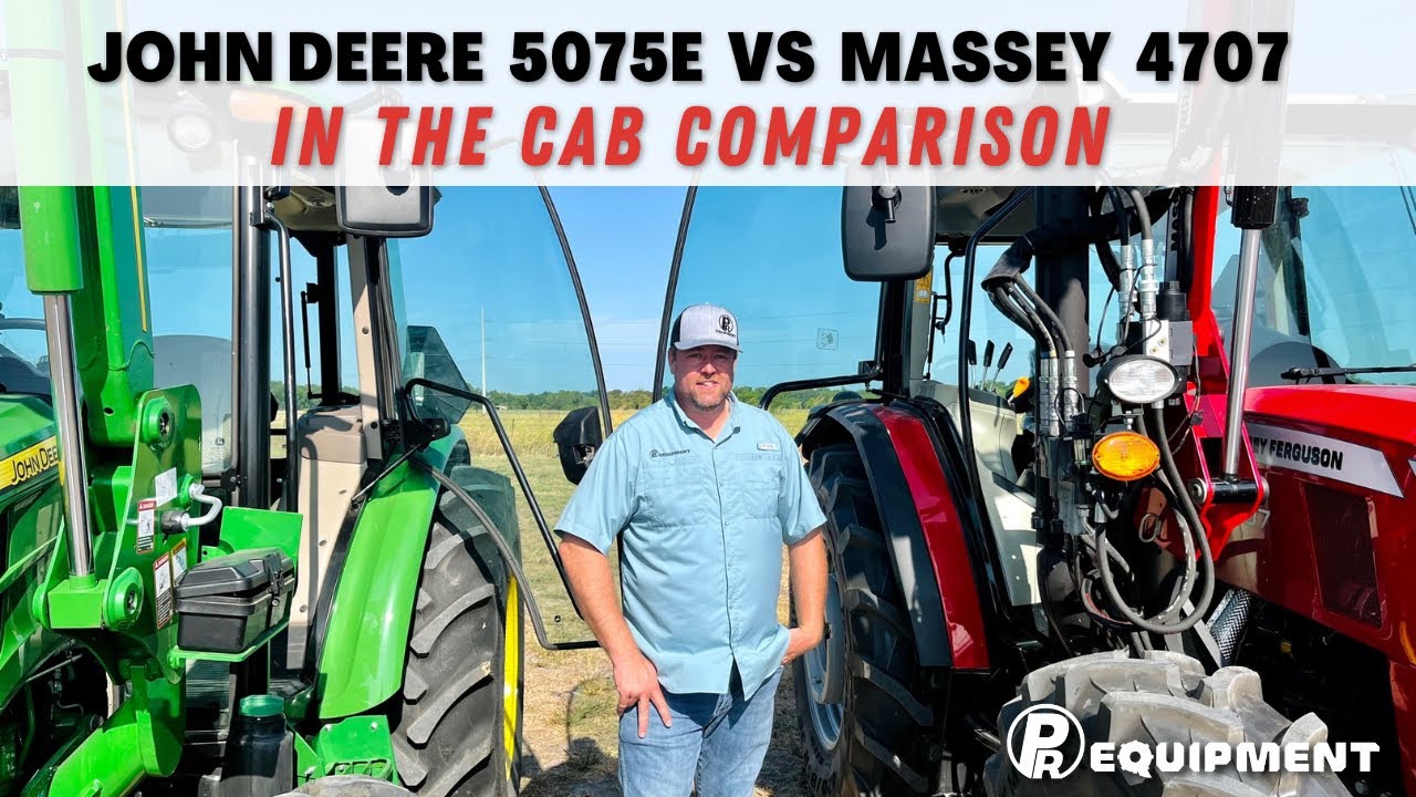 John Deere 5075E vs Massey Ferguson 4707 - Cab Comparison