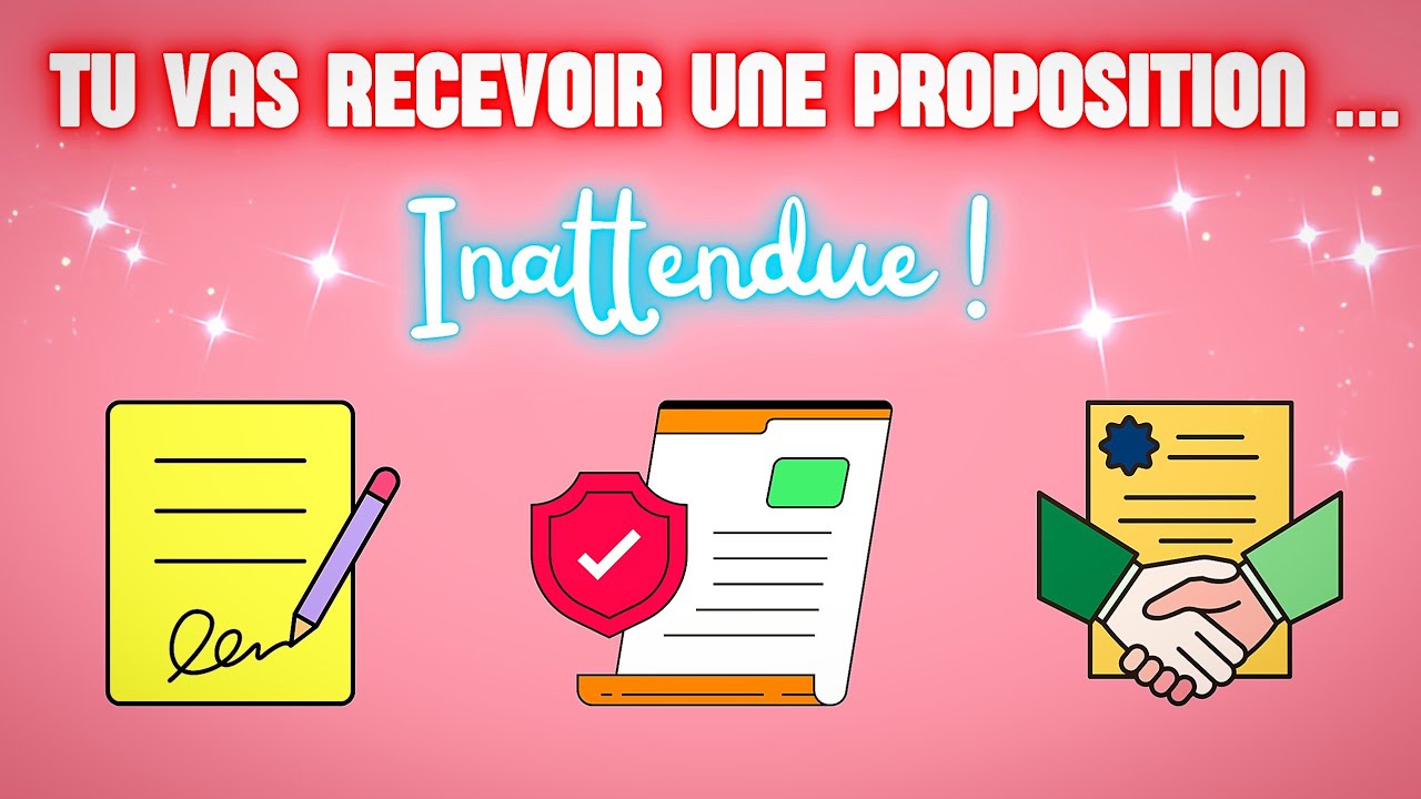 TU VAS RECEVOIR UNE PROPOSITION INATTENDUE ⚡✍️🎉🥳🍀 #guidance  #mariecartomancieetcompagnie 🧙‍♀️